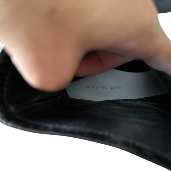 Shoemaker Queen Black Faux Croc Ankle Boots | Size 8 - Picture 3 of 7